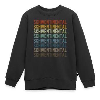 Schwentinental Town Retro Vintage - Sweat Premium enfant bio - noir - Devant - AI Model Kid Female (0cm)