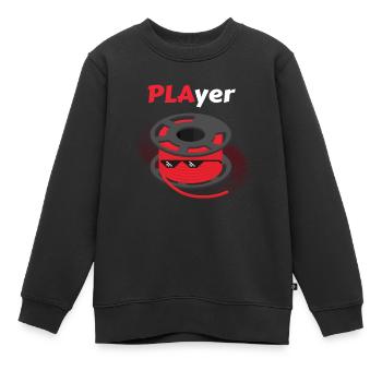 PLAyer PLA Filament Imprimante 3D Impression 3D - Sweat Premium enfant bio - noir - Devant - AI Model Kid Female (0cm)