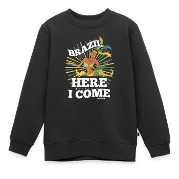 Brésil Rio de Janeiro Amérique du Sud Cadeau - Sweat Premium enfant bio - noir - Devant - AI Model Kid Female (0cm)