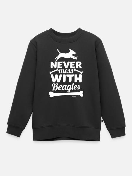 Beagle - Kinder Premium Organic Sweatshirt - Schwarz
