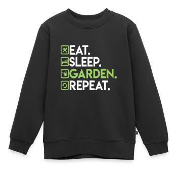 Nur noch eine Pflanze Garten Pflanze Dame Lustige Pflanzen - Kinder Premium Organic Sweatshirt - Schwarz - Vorne - AI Model Kid Female (0cm)