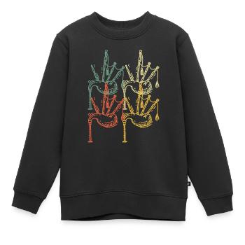 Cornemuse Cornemuse Cornemuse - Sweat Premium enfant bio - noir - Devant - AI Model Kid Female (0cm)