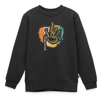 Cornemuse Cornemuse Cornemuse - Sweat Premium enfant bio - noir - Devant - AI Model Kid Female (0cm)