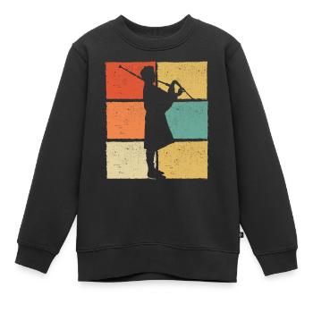 Cornemuse Cornemuse Cornemuse - Sweat Premium enfant bio - noir - Devant - AI Model Kid Female (0cm)