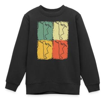 Cornemuse Cornemuse Cornemuse - Sweat Premium enfant bio - noir - Devant - AI Model Kid Female (0cm)