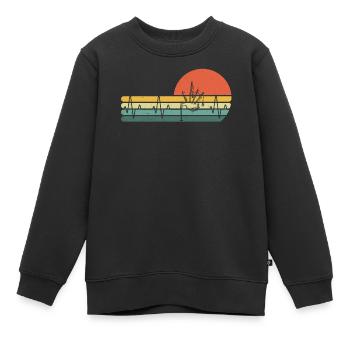 Cornemuse Cornemuse Cornemuse - Sweat Premium enfant bio - noir - Devant - AI Model Kid Female (0cm)