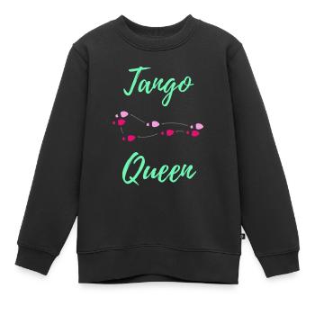 Tango Tänzerin Tanzschritte Tango Queen - Kinder Premium Organic Sweatshirt - Schwarz - Vorne - AI Model Kid Female (0cm)