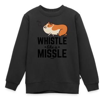 Hamster pfeift ein Lied - Kinder Premium Organic Sweatshirt - Schwarz - Vorne - AI Model Kid Female (0cm)