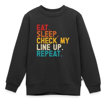 Lineman Football Player Offensive Defensive - Kinder Premium Organic Sweatshirt - Schwarz - Vorne - AI Model Kid Female (0cm)