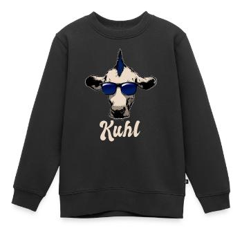 Coole Kuh - Kuhl - Sonnenbrille - Punk - Kinder Premium Organic Sweatshirt - Schwarz - Vorne - AI Model Kid Female (0cm)