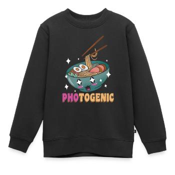 Photogenic Pho Nudelsuppe Vietnameisches Essen - Kinder Premium Organic Sweatshirt - Schwarz - Vorne - AI Model Kid Female (0cm)