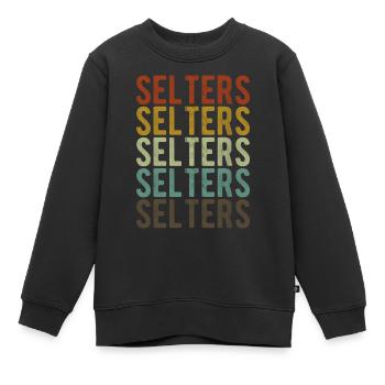 Selters Town Rétro Vintage - Sweat Premium enfant bio - noir - Devant - AI Model Kid Female (0cm)