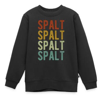 Spalt Stadt Retro Vintage - Kinder Premium Organic Sweatshirt - Schwarz - Vorne - AI Model Kid Female (0cm)