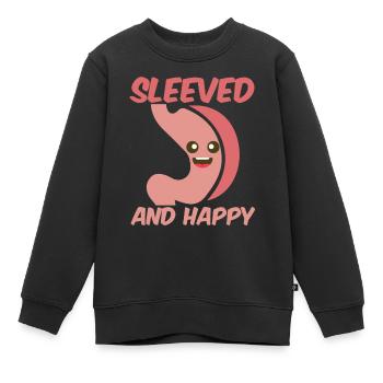 sleeved and happy Design for a sleeve surgery - Kids Premium Organic Sweatshirt - black - Front - AI Model Kid Female (0cm)