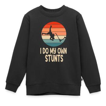 Scooter Scooter Scooter Cadeau - Sweat Premium enfant bio - noir - Devant - AI Model Kid Female (0cm)