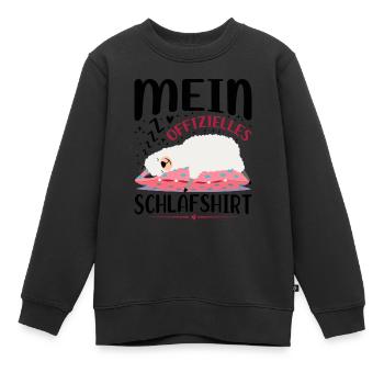 Mein Offizielles Schlafshirt - Kinder Premium Organic Sweatshirt - Schwarz - Vorne - AI Model Kid Female (0cm)