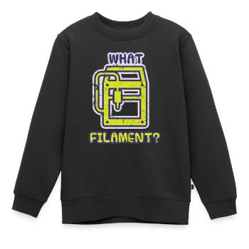 Quel filament ? Imprimante 3D d’impression 3D PLA - Sweat Premium enfant bio - noir - Devant - AI Model Kid Female (0cm)