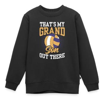 This is my grandson out there volleyball sport - Kids Premium Organic Sweatshirt - black - Front - AI Model Kid Female (0cm)