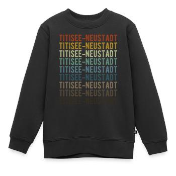 Titisee-Neustadt Stadt Retro Vintage - Kids Premium Organic Sweatshirt - black - Front - AI Model Kid Female (0cm)