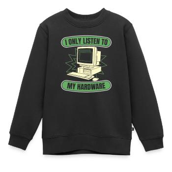 Entwickler Coder Programmierer Hardware - Kinder Premium Organic Sweatshirt - Schwarz - Vorne - AI Model Kid Female (0cm)