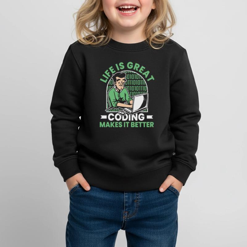Developer Coder Programmer Funny Kids Premium Organic Sweatshirt