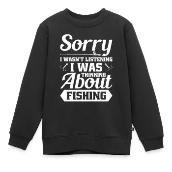 Entschuldigung, Ich Habe Zugehört, Ich - Kinder Premium Organic Sweatshirt - Schwarz - Vorne - AI Model Kid Female (0cm)