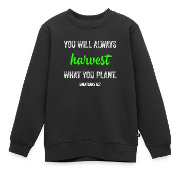 Jésus, Jésus, Jésus chrétien chrétien chrétien - Sweat Premium enfant bio - noir - Devant - AI Model Kid Female (0cm)
