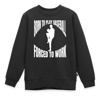 Cadeau de baseball Jeu de baseball Amateurs de baseball - Sweat Premium enfant bio - noir - Devant - AI Model Kid Female (0cm)