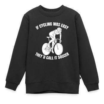 Fahrrad Radfahren Fahrradtour Radeln Mountainbike - Kinder Premium Organic Sweatshirt - Schwarz - Vorne - AI Model Kid Female (0cm)