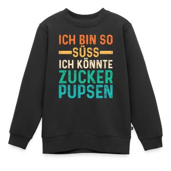 Deine Fürze stinken aber Ich liebe Dich - Kinder Premium Organic Sweatshirt - Schwarz - Vorne - AI Model Kid Female (0cm)