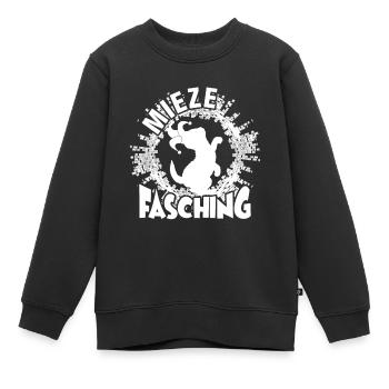 Mieze Katze kitten kater helau fasching narrenkapp - Kinder Premium Organic Sweatshirt - Schwarz - Vorne - AI Model Kid Female (0cm)
