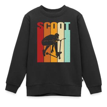 Scooter Scooter Scooter Cadeau - Sweat Premium enfant bio - noir - Devant - AI Model Kid Female (0cm)