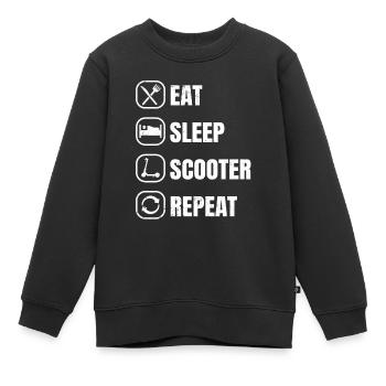 Scooter Scooter Scooter Cadeau - Sweat Premium enfant bio - noir - Devant - AI Model Kid Female (0cm)
