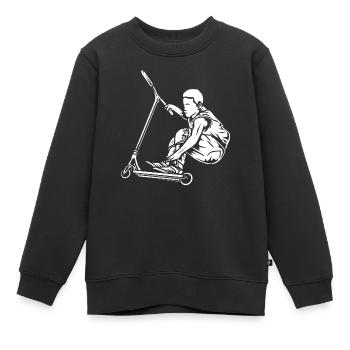 Scooter Scooter Scooter Cadeau - Sweat Premium enfant bio - noir - Devant - AI Model Kid Female (0cm)