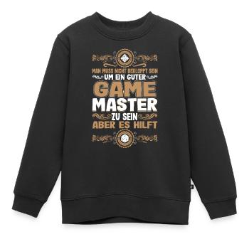 Mann Muss Nicht Bekloppt Sein Game Master Pen And - Kinder Premium Organic Sweatshirt - Schwarz - Vorne - AI Model Kid Female (0cm)