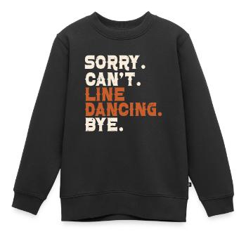 Danse en ligne bottes de cowboy western - Sweat Premium enfant bio - noir - Devant - AI Model Kid Female (0cm)