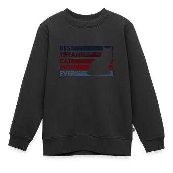Best Mother Ever - Tiffanie Cat - Kids Premium Organic Sweatshirt - black - Front - AI Model Kid Female (0cm)
