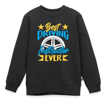 Meilleur moniteur de conduite de tous les temps école de conduite - Sweat Premium enfant bio - noir - Devant - AI Model Kid Female (0cm)