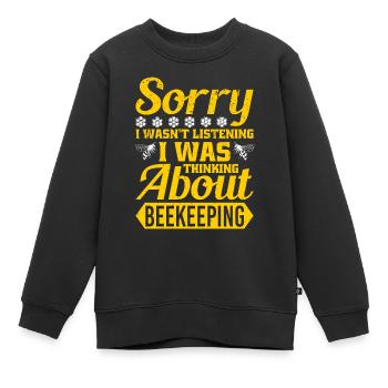 Entschuldigung, Ich Habe Zugehört, Ich - Kinder Premium Organic Sweatshirt - Schwarz - Vorne - AI Model Kid Female (0cm)