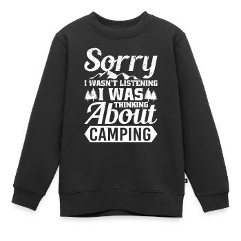 Entschuldigung, Ich Habe Zugehört, Ich - Kinder Premium Organic Sweatshirt - Schwarz - Vorne - AI Model Kid Female (0cm)