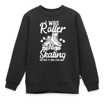 Rollschuhe - Kinder Premium Organic Sweatshirt - Schwarz - Vorne - AI Model Kid Female (0cm)