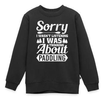 Entschuldigung, Ich Habe Zugehört, Ich - Kinder Premium Organic Sweatshirt - Schwarz - Vorne - AI Model Kid Female (0cm)