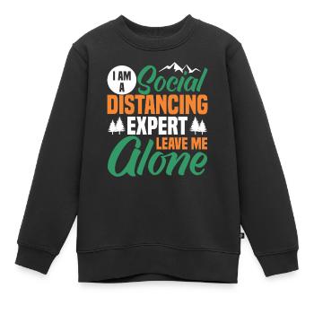 Ich Bin Ein Experte Für Soziale - Kinder Premium Organic Sweatshirt - Schwarz - Vorne - AI Model Kid Female (0cm)
