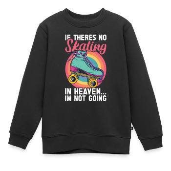 Rollschuhe - Kinder Premium Organic Sweatshirt - Schwarz - Vorne - AI Model Kid Female (0cm)