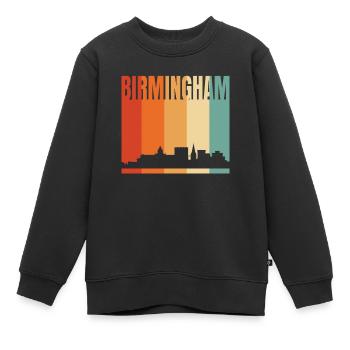 Birmingham - Kinder Premium Organic Sweatshirt - Schwarz - Vorne - AI Model Kid Female (0cm)