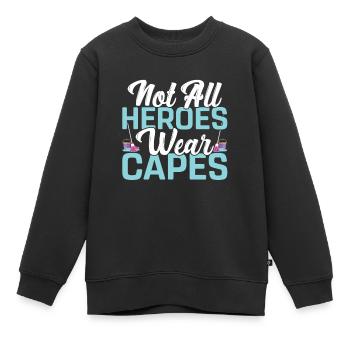 Ménage - Sweat Premium enfant bio - noir - Devant - AI Model Kid Female (0cm)