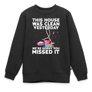 Ménage - Sweat Premium enfant bio - noir - Devant - AI Model Kid Female (0cm)
