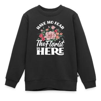 Fleuriste N’ayez pas peur Fleuriste - Sweat Premium enfant bio - noir - Devant - AI Model Kid Female (0cm)