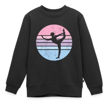 Turnen | Turnerin Gymnastik Turnen Mädchen Frauen - Kinder Premium Organic Sweatshirt - Schwarz - Vorne - AI Model Kid Female (0cm)