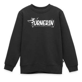 Turnen | Turnerin Gymnastik Turnen Mädchen Frauen - Kinder Premium Organic Sweatshirt - Schwarz - Vorne - AI Model Kid Female (0cm)